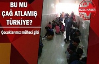 Şanlıurfa'da öğrencilerin öğle yemeği vakti!