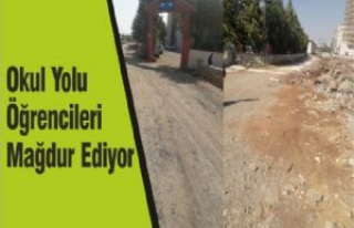 Okul Yolu Öğrencileri Mağdur Ediyor 