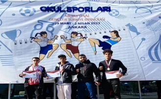 Öğrenciler Muaythai branşında Siverek’e 3 madalya kazandırdı