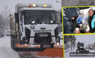 Siverek Belediyesi'nden kar ile topyekûn mücadele