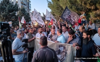 Siverek'te Sumud Filosu'na destek konvoyu