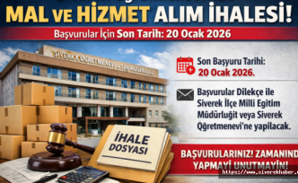 Siverek'te Mal ve Hizmet Alım İhalesi Yapılacak