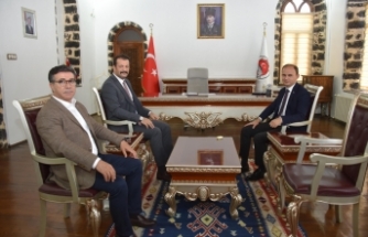 Başkan Bucak'tan göreve başlayan Kaymakam Sak'a ziyaret