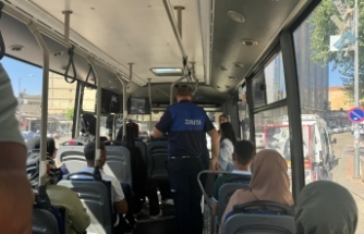 Siverek'te zabıta ekiplerinden özel halk otobüslerine denetim