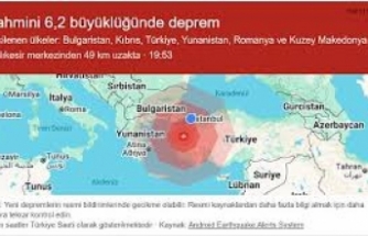 Balıkesir'de 6.1 büyüklüğünde deprem
