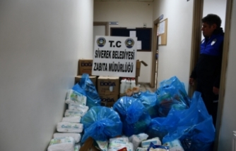 Siverek'te denetimlerde tespit edilen 5 ton bozuk ürün imha edildi