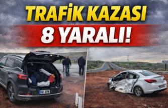 Siverek’te iki otomobil çarpışması sonucu 9 kişi yaralandı