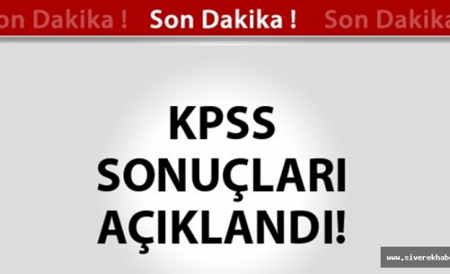 KPSS Ortaöğretim sonuçları açıklandı