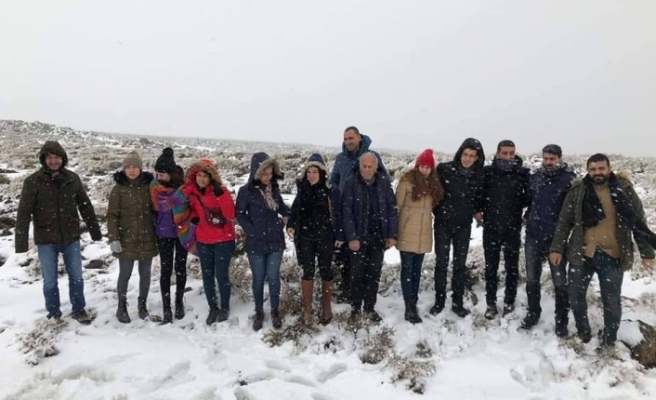 Fırat Gezginler Kulübünden Karacadağ'a Zorlu Tırmanış