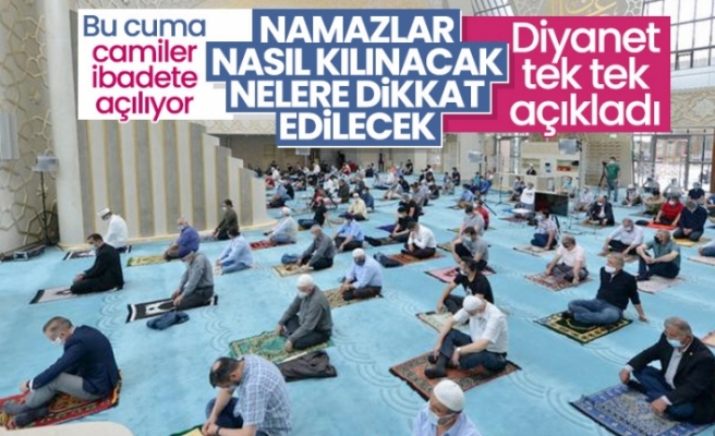 Diyanet cuma namazı için uyarı afişi hazırladı