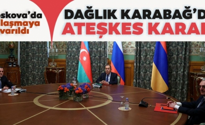 Azerbaycan ve Ermenistan, Dağlık Karabağ'da ateşkes kararı aldı