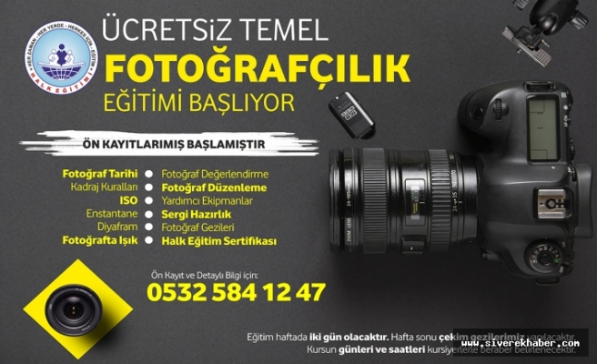 Halk Eğitimi Merkezinden Fotoğraf Eğitimi