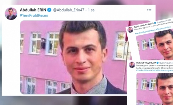 Şanlıurfa'da yeni profil resmi şehit öğretmen!