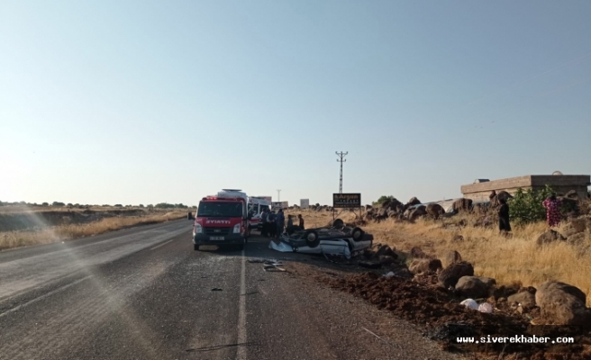 Siverek'te sabah saatlerinde kaza meydana geldi. 1 ölü 3 yaralı