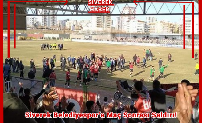 Siverek Belediyespor’a maç sonrası saldırı!