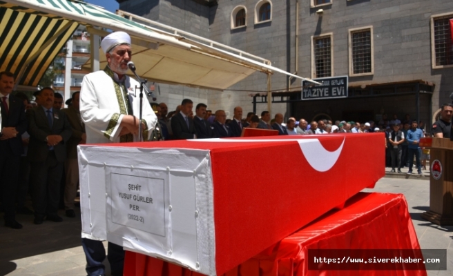 Şehit piyade Yusuf Gürler, memleketi Siverek'te toprağa verildi