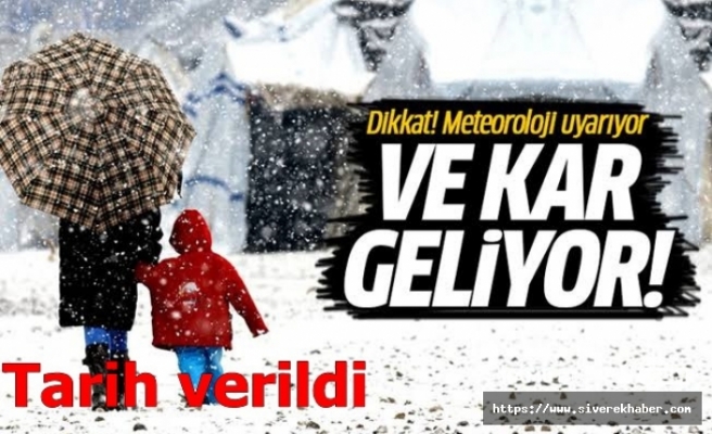 Meteoroloji uyardı, eldivenlerinizi çıkarın kar geliyor!