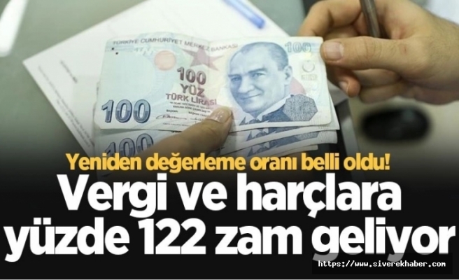 Vergi ve harçlara yüzde 122 zam gelecek!