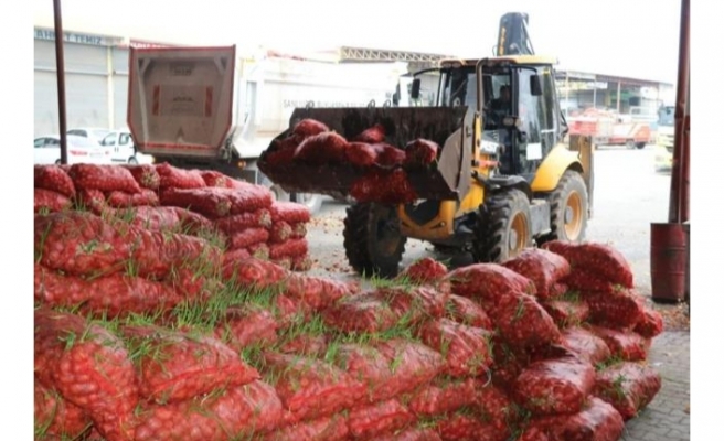 Şanlıurfa'da 22 ton çürümüş soğan ele geçirildi