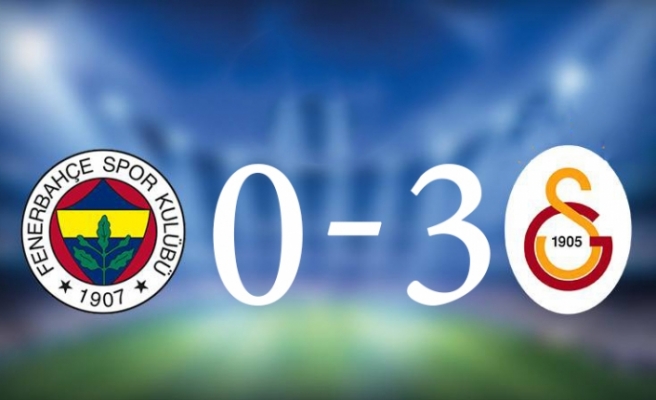 Galatasaray, Fenerbahçe'yi 3-0 mağlup etti