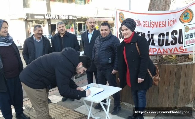 Sivereklilerin hedefi yüzüncü yılda yüz bin imza 