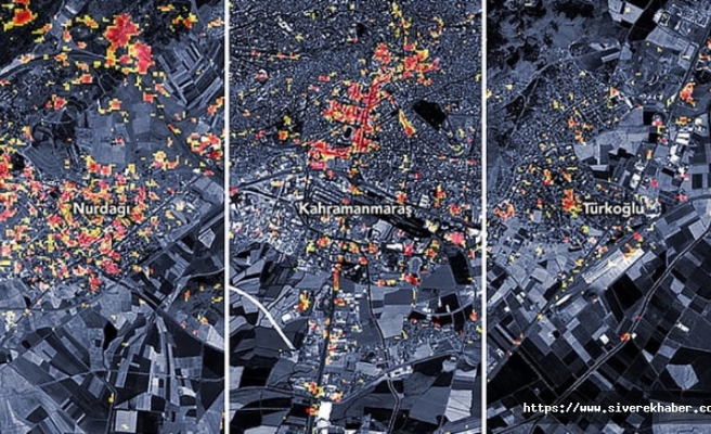 NASA, 3 bölgedeki deprem hasarını gösterdi