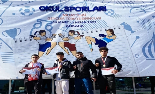 Öğrenciler Muaythai branşında Siverek’e 3 madalya kazandırdı