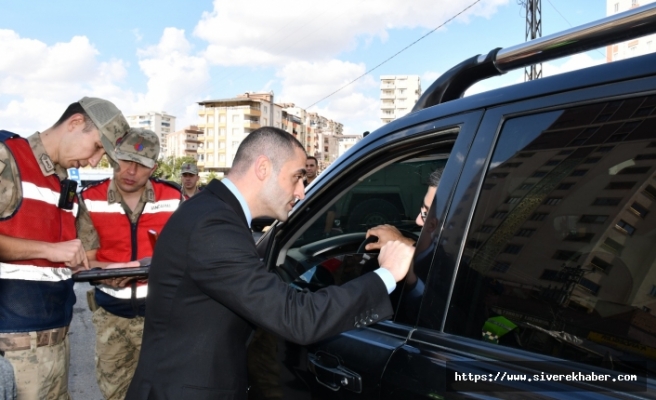 Siverek’te jandarma asayiş ve yol denetimi uygulaması