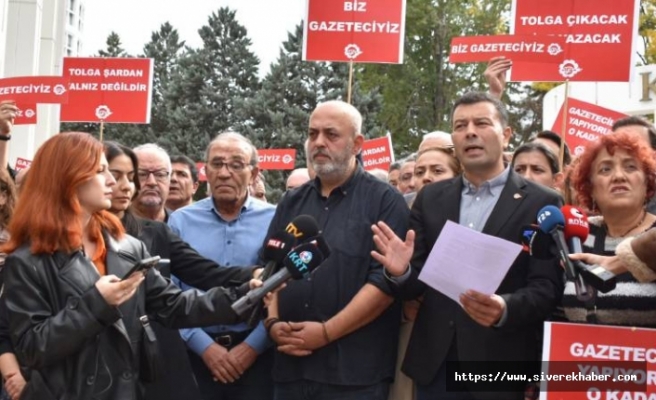 Basın meslek örgütleri T24 Ankara ofisi önünde toplandı