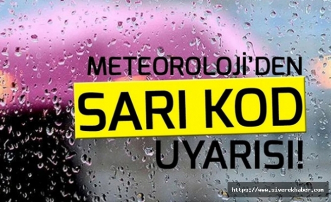 Meteoroloji’den Şanlıurfa için sarı kodlu uyarı