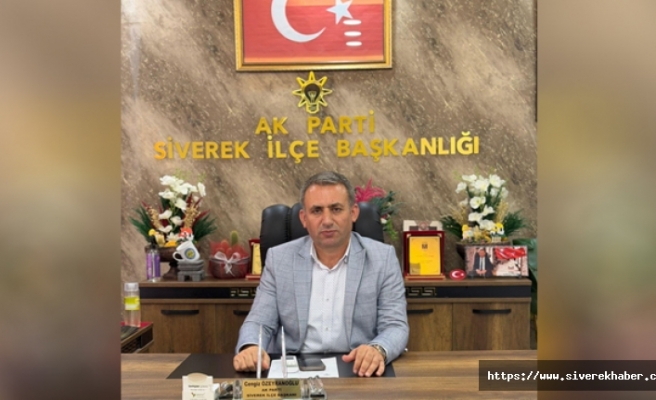 AK Parti İlçe Başkanı Özeyranoğlu'dan Öğretmenler günü mesajı