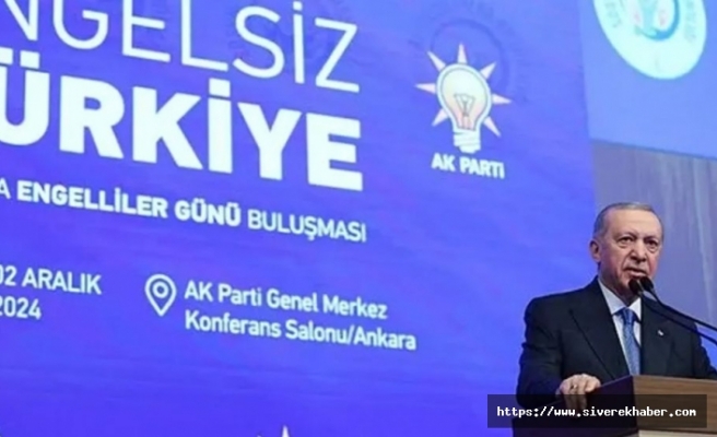 Cumhurbaşkanı Erdoğan: İkinci engelli hakları planımızın çalışmalarına başladık