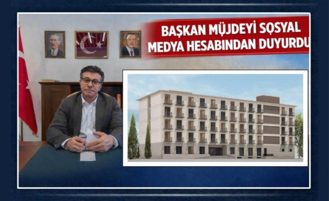 Başkan müjdeyi sosyal medya hesabından duyurdu
