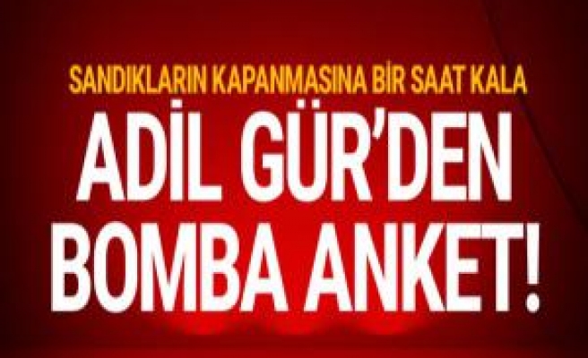 Adil Gür bombayı patlattı! İşte son anket