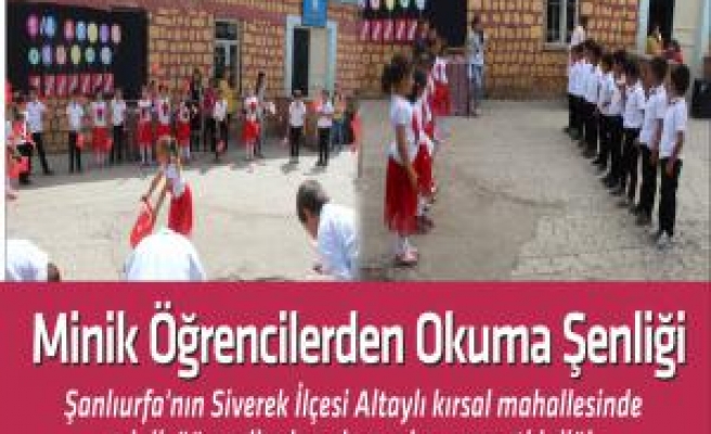 Minik Öğrencilerden Okuma Şenliği