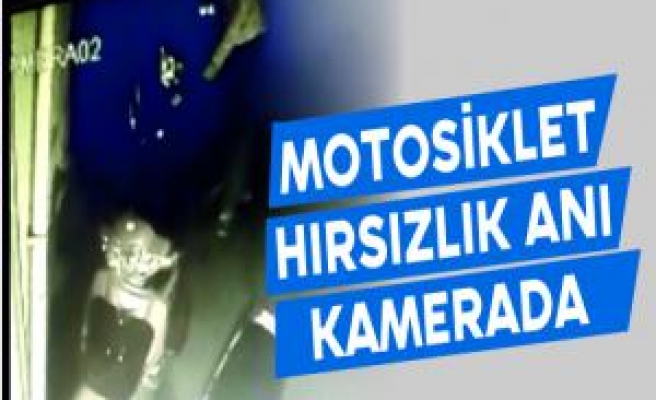 Motosiklet Hırsızlık Anı Kamerada