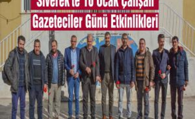 Siverek'te 10 Ocak Çalışan Gazeteciler Günü Etkinlikleri