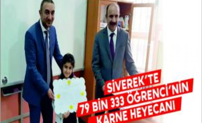 Siverek'te 79 bin 333 Öğrenci'nin Karne Heyecanı