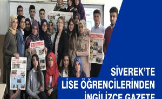 Siverek'te lise öğrencileri İngilizce gazete çıkardı