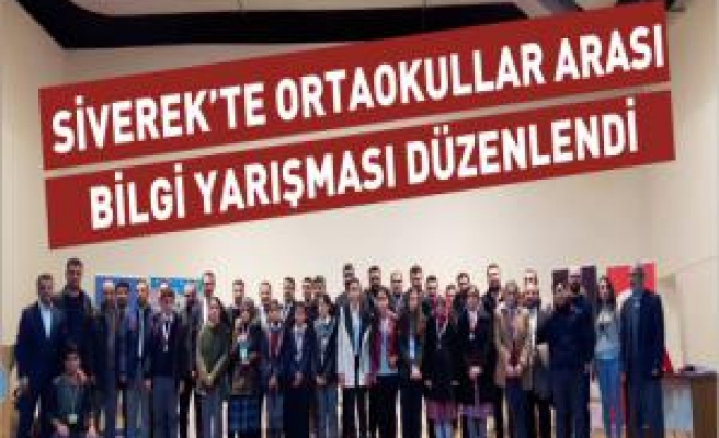 Siverekte Ortaokullar Arası Bilgi Yarışması