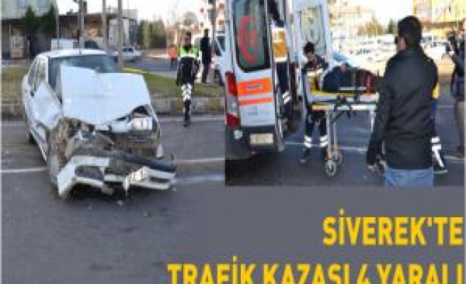 Siverek'te trafik kazası 4 Yaralı