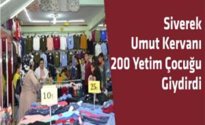 Siverek Umut Kervanı 200 yetim çocuğu giydirdi