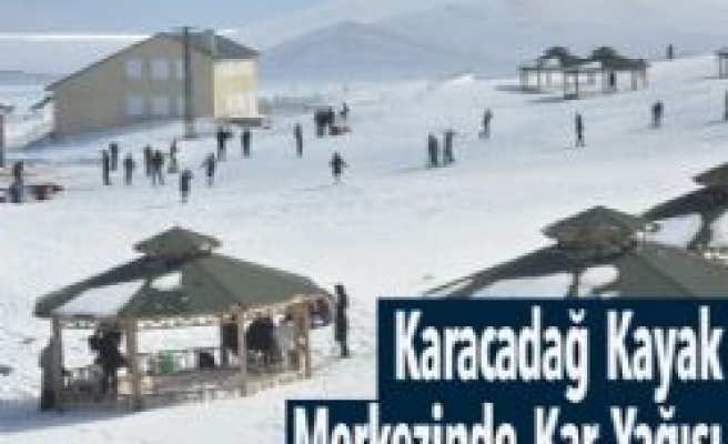 Karacadağ Kayak Merkezinde Kar Yağışı 