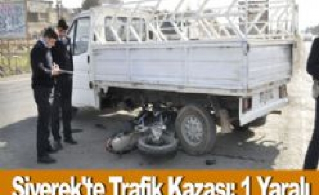 Siverek'te Trafik Kazası: 1 Yaralı