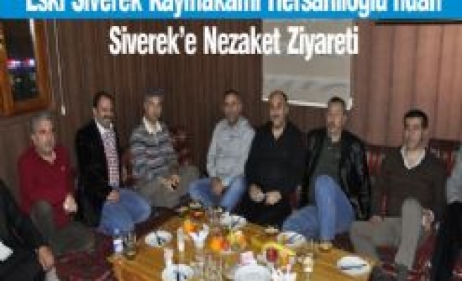 Eski Siverek Kaymakamı Hersanlıoğlu  Siverek'te 