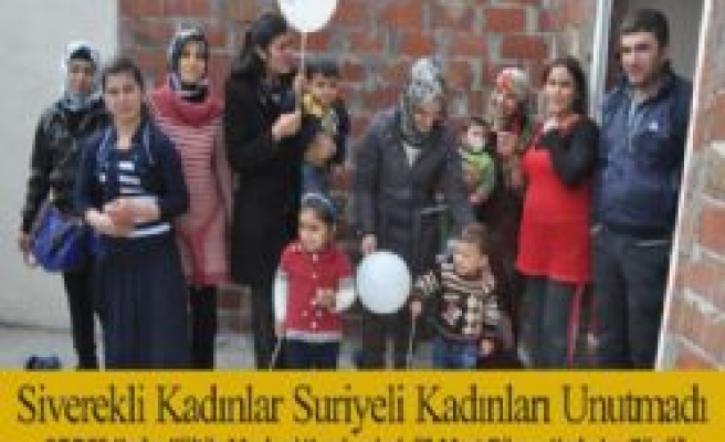 Siverekli Kadınlar Suriyeli Kadınları unutmadı 