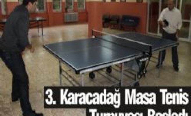 3. Karacadağ Masa Tenis Turnuvası Başladı