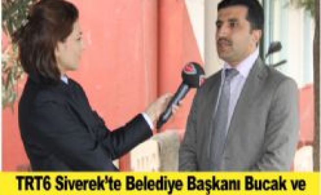 TRT6 Ekibi Siverek'te Bazı Çekimler Gerçekleştirdi