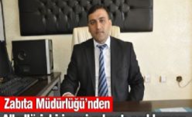 Zabıta Müdürlüğü'nden Alkollü İçki İşyeri Ruhsatı Açıklaması