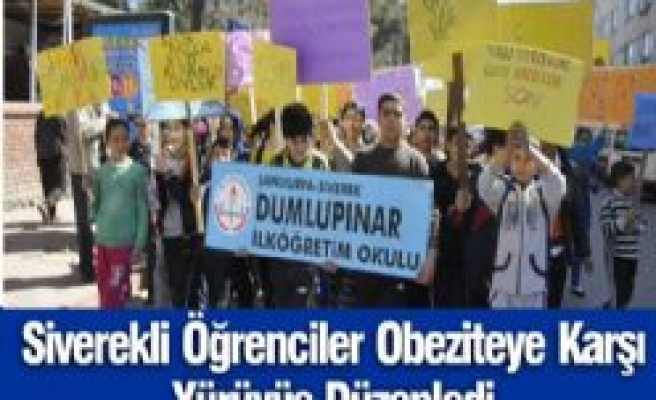 Siverekli Öğrenciler Obeziteye Karşı Yürüyüş Düzenledi